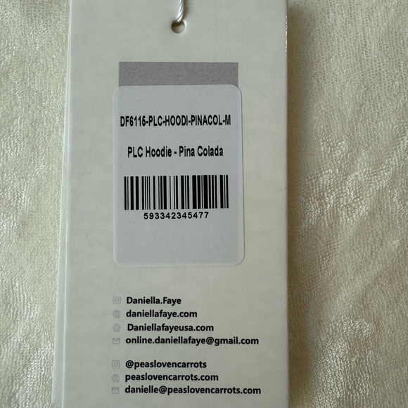 NEW Women's Daniella Faye Hoodie Robe Size M Pina Colada - Picture 6 of 15